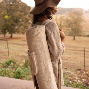 Handmade Eco-Friendly Hemp Sling Yoga Mat Bag Stylish, Sustainable and Practical